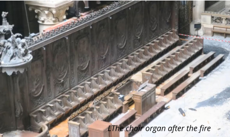 LThe choir organ after the fire