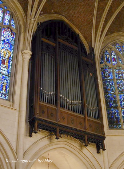 The old organ built by Abbey
